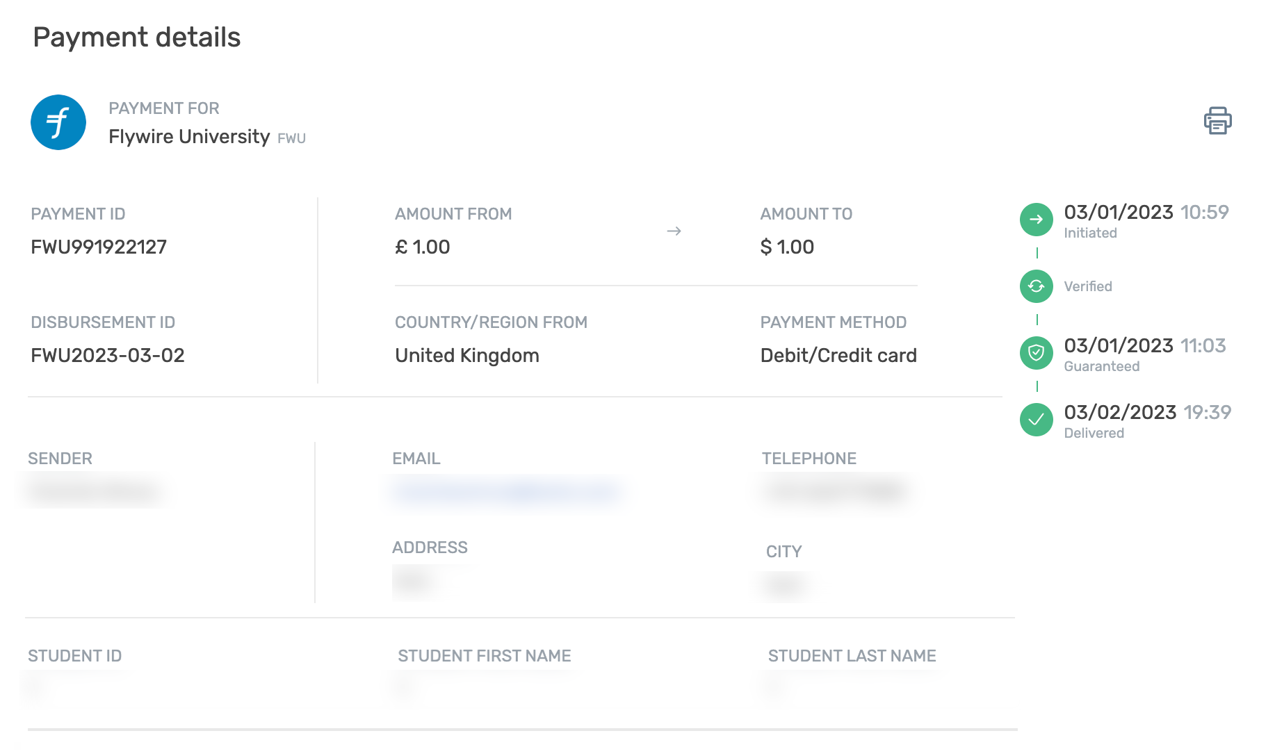 Payments